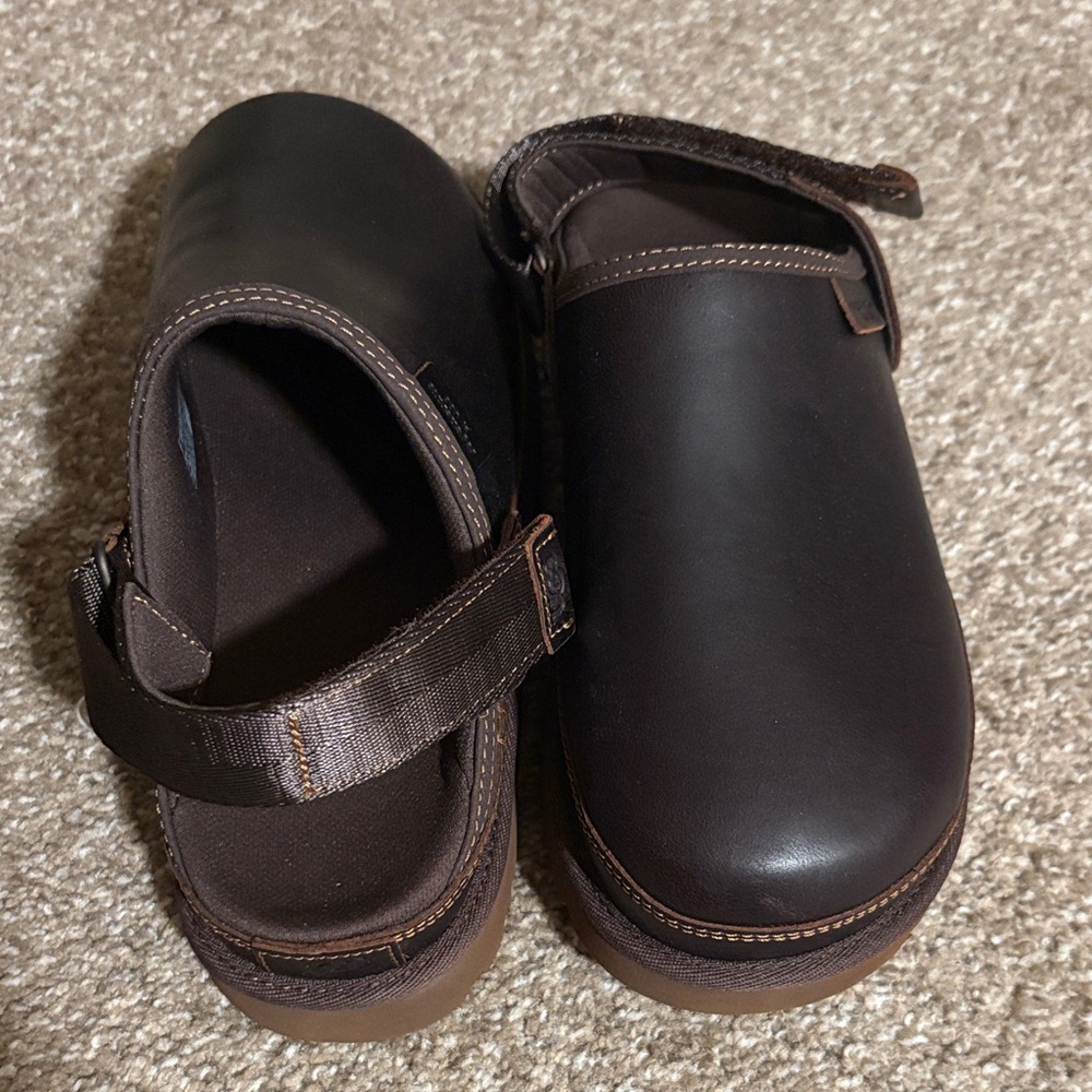 Ugg Leather Clogs With Adjustable Back Strap. Wom… - image 1